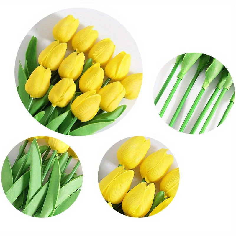 Artificial Tulip - 10 Yellow Bundle