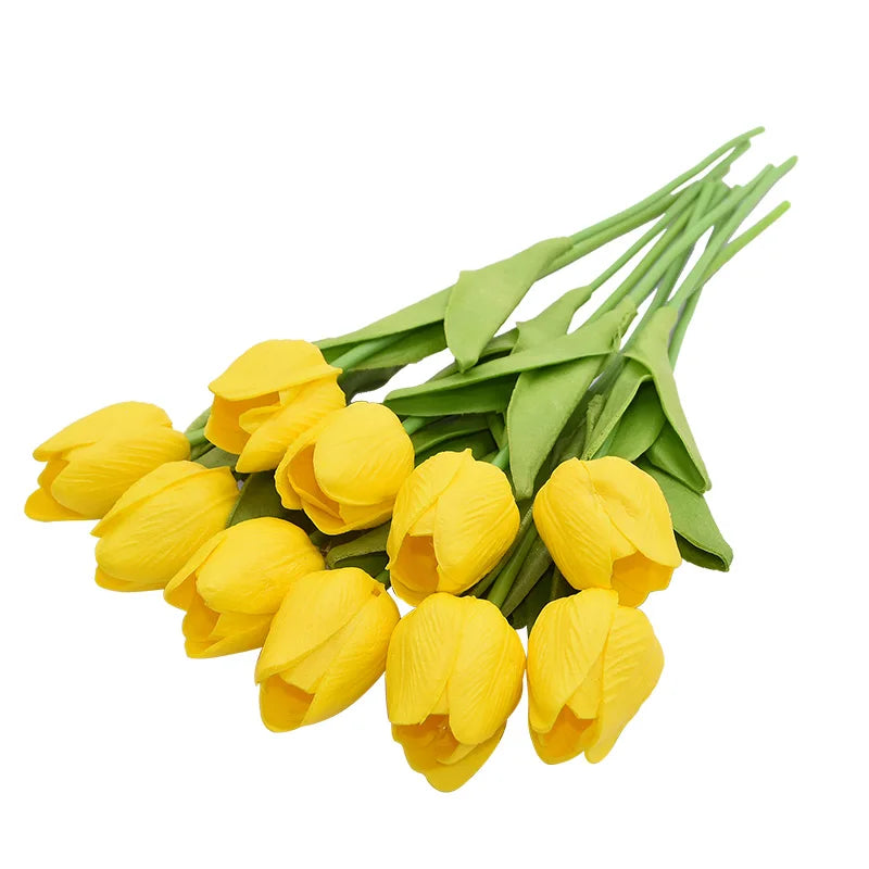 Artificial Tulip - 10 Yellow Bundle