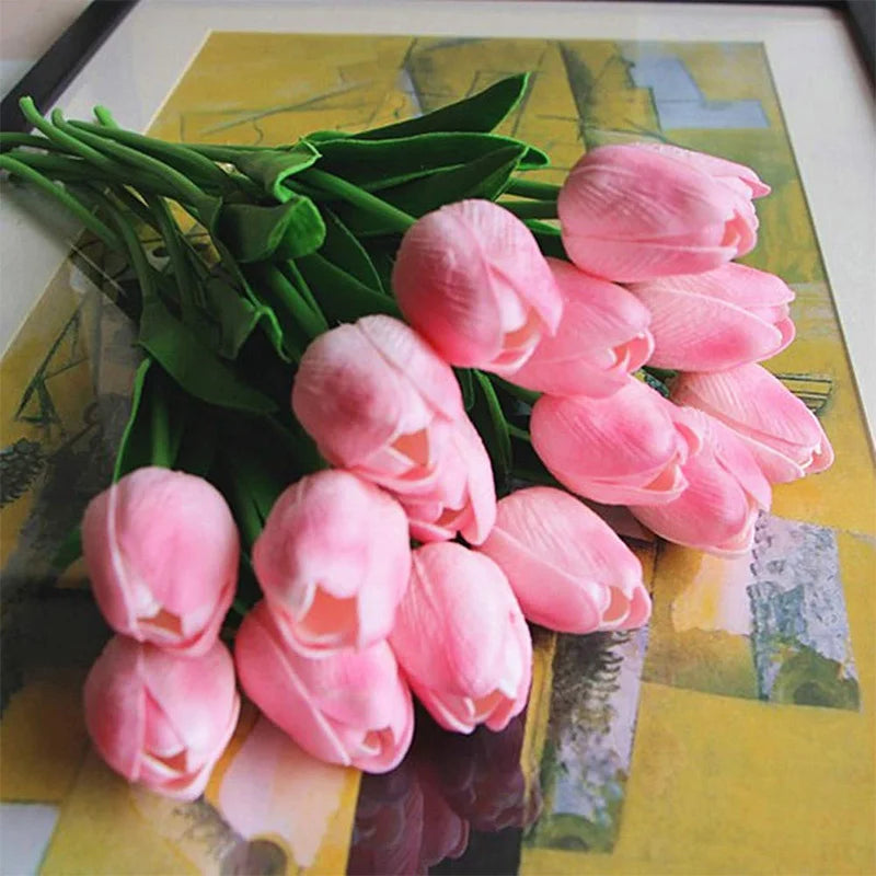 Artificial Tulip - 10 Pink Bundle