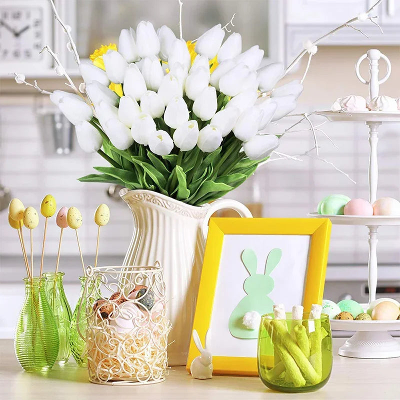 Artificial Tulip - 10 White Bundle