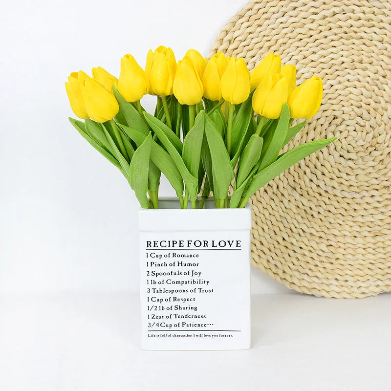 Artificial Tulip - 10 Yellow Bundle