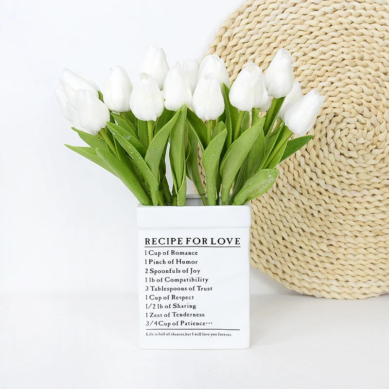 Artificial Tulip - 10 White Bundle