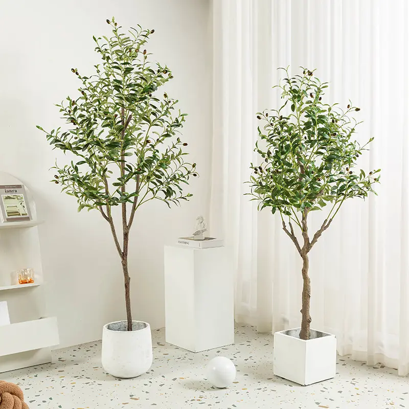 6 ft Artificial Olive Tree - 72 inches